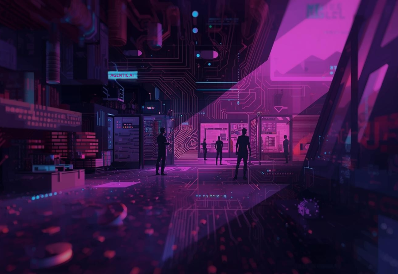 Brand colours, showing Agentic conversational AI as a direction of travel