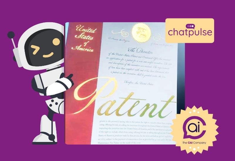 Patent certificate for Chatpulse